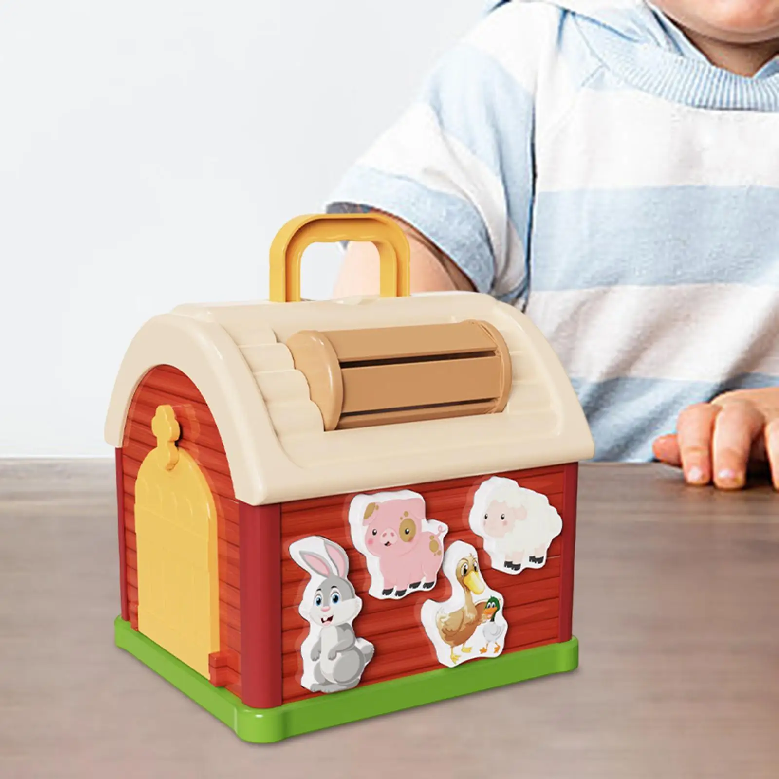 Vormsorteerder Baby Activiteit Kubus Kid Farm Animal Matching Toy Educatief speelgoed Kleurwaarneming Speelgoed voor kleuters