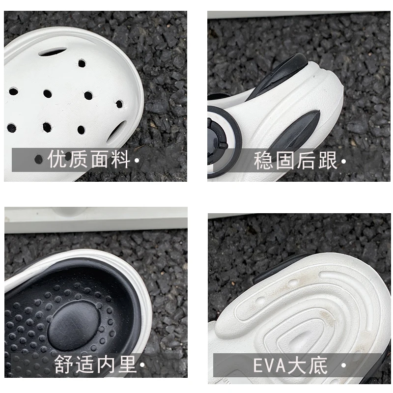 Children's Croc Shoes Summer New Style Boys' Non-Slip Soft Sole Sandals for Older Boys and Girls Two-Way Wear Slippers image 5