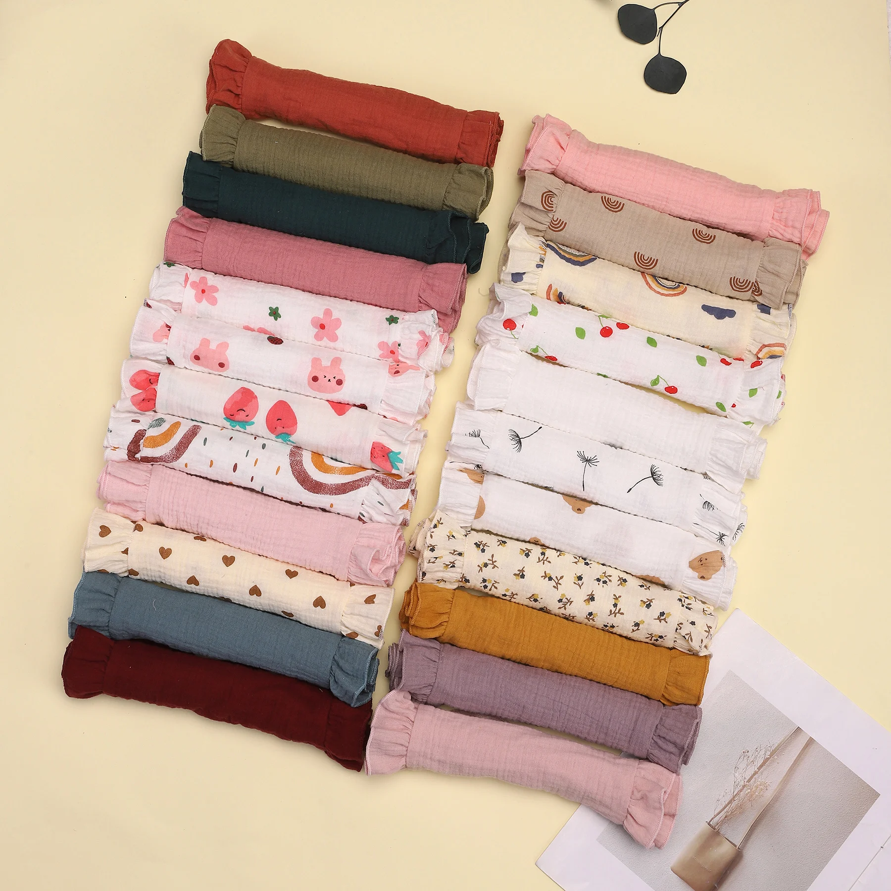 

Детские муслиновые хлопковые нагрудники с рюшами, ткань для отрыжки, хлопковый детский фартук для новорожденных девочек и мальчиков, аксессуары для младенцев, муслиновые нагрудники для малышей, ткань для отрыжки