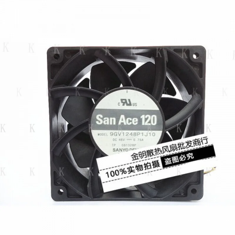 

C FOR Sanyo 9GV1248P1J10 12038 48V 0.75A 4-wire speed regulation violent cooling fan
