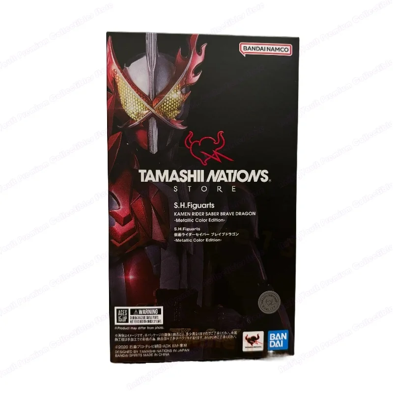 

Bandai TNT Limited SHF Kamen Rider Saber Dragon of Courage Metal Color Action Figure in Stock