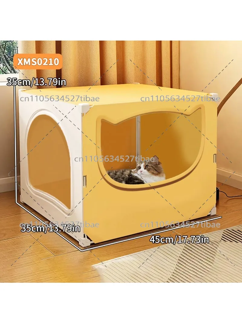 All-Season Cat Nest, Semi-Enclosed Safe Large Cat House, Cool in Summer, Perfect for Indoor and Outdoor Use