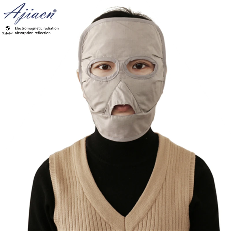 

Genuine Electromagnetic radiation protective pure cotton lining face mask Mobile phone, Computer, TV EMF shielding face mask