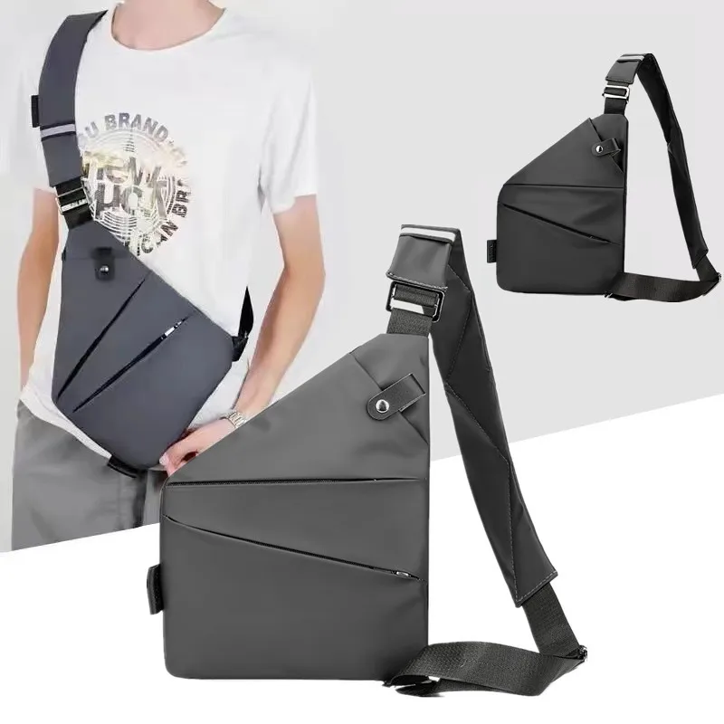 Multifunction Chest Packs Bag Anti Theft Single Crossbody Bags Shoulder Bag Male Leisure Sports Messenger Storage Bag Fanny Pack