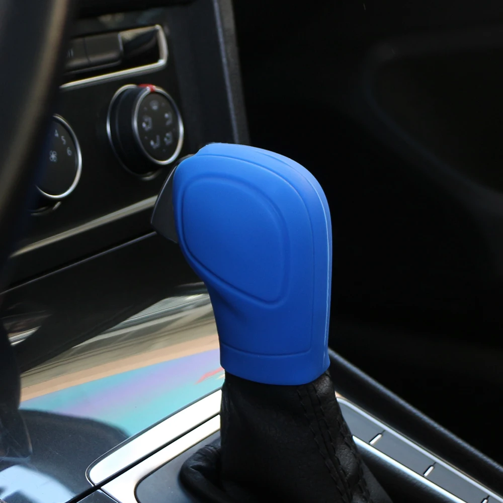 Carmilla Silicone Gear Knob Case for Volkswagen VW Golf 6 Passat B7 Jetta CC Polo Touran Tiguan Eos Scirocco Shift Knob Cover