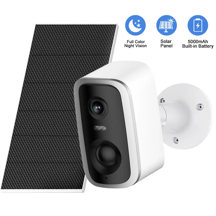 

3MP 1296p Eseecloud APP Solar Power Full Color Wireless Intercom WIFI IP Dome Camera Home Security CCTV Baby Monitor