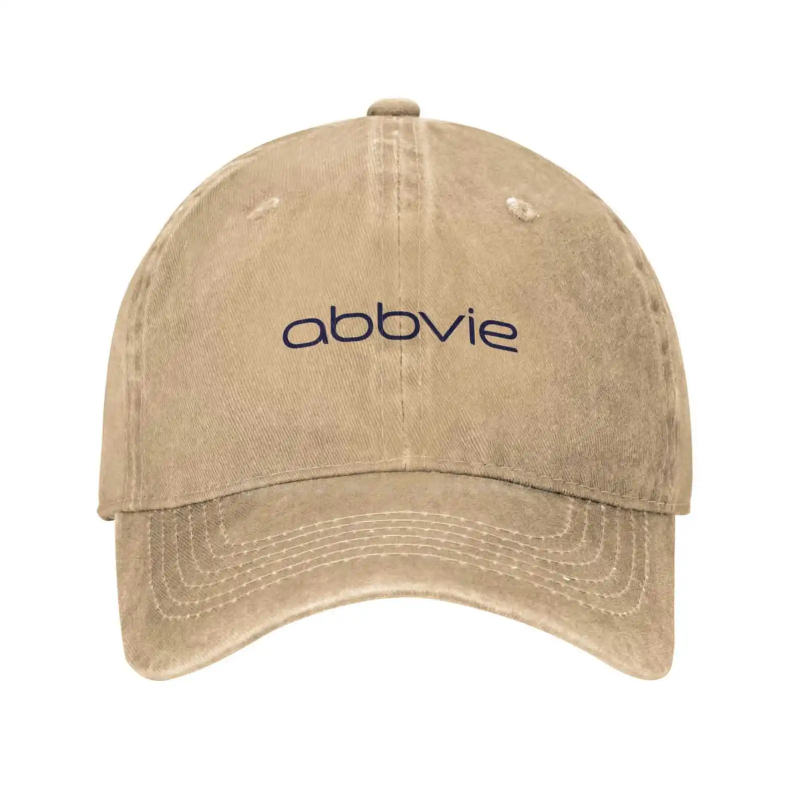 AbbVie Logo Print Graphic Casual Denim cap Knitted hat Baseball cap