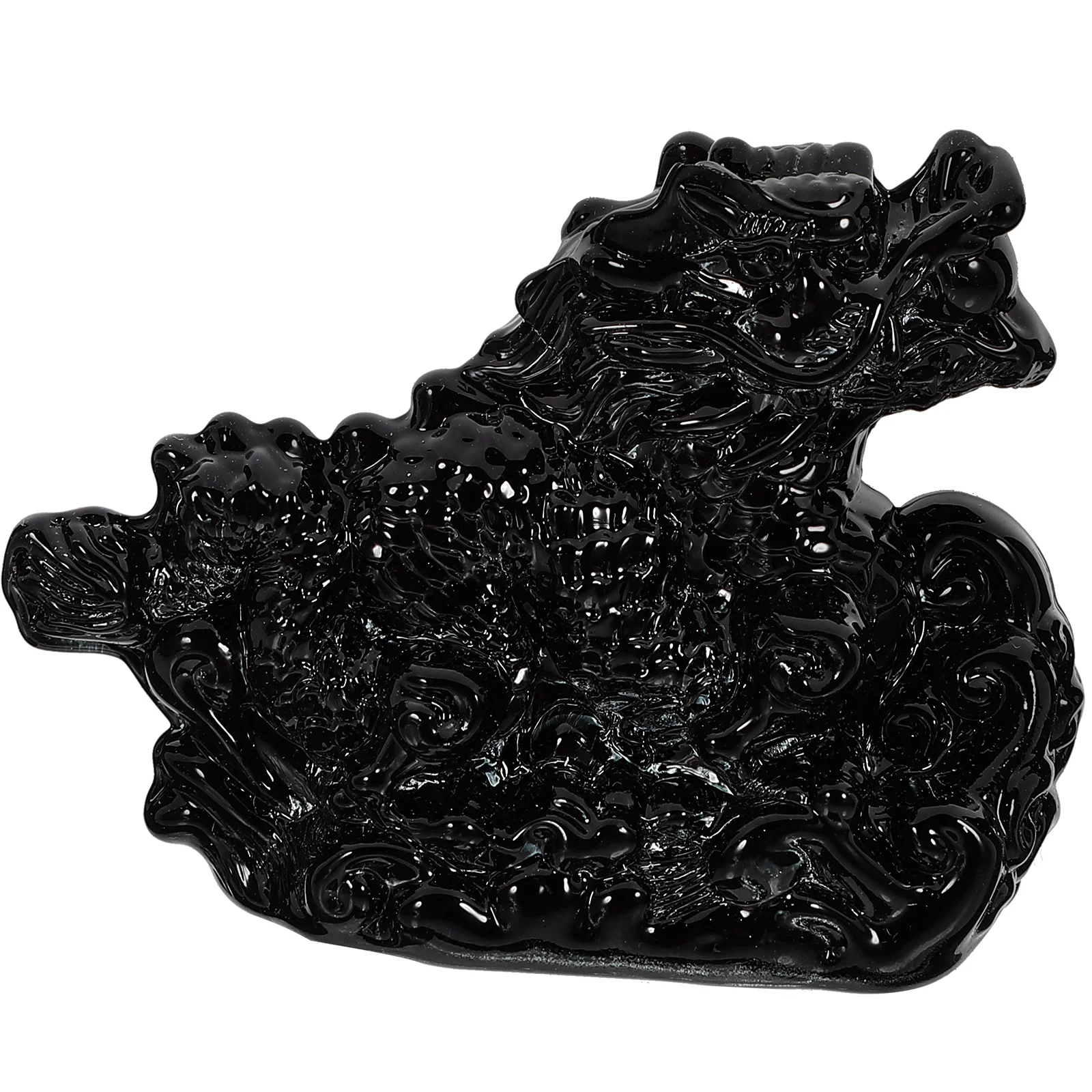 

Black 6cmDragon Material Desk Decor Mini Desktop Dragon Figurines Statue Glass Dragon Figurine Birthday Gifts Home Sculpture