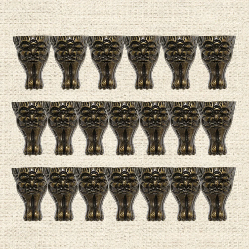 

20pcs 27X16Mm Zinc Alloy Furniture Legs Beast Head Design Heavy Duty Sofa Bed Chair Support Replacement Iron Legs Decorative
