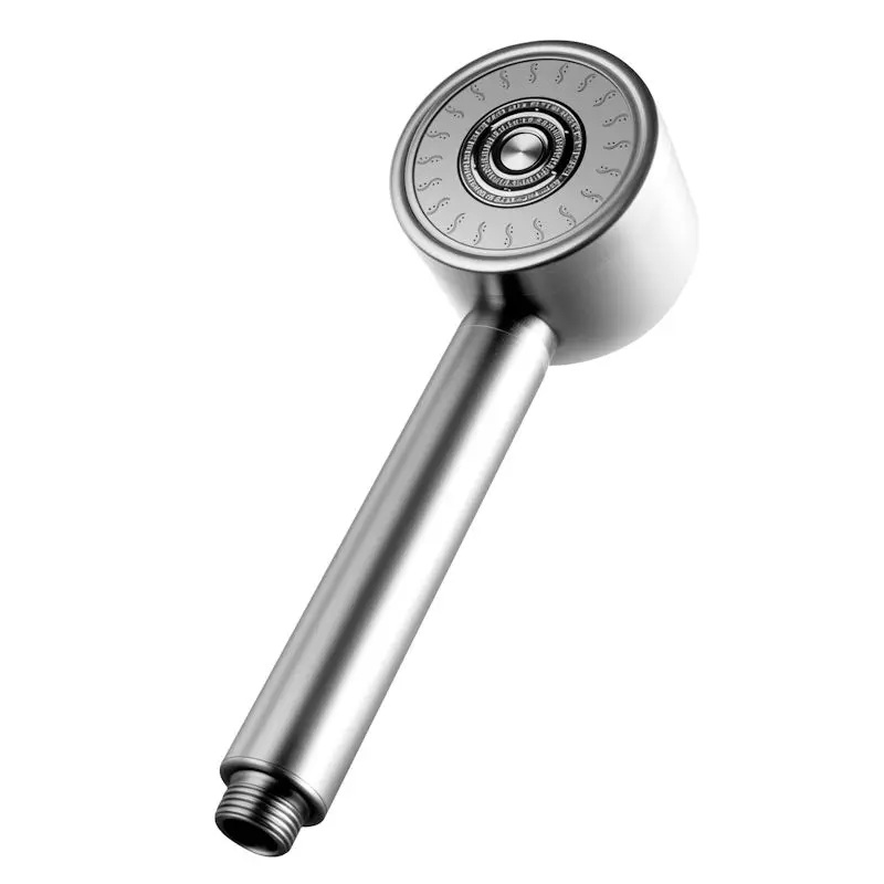 Stainless Steel Pressurized Shower Head - Super Strong 304 Brushed Metal, Shatter-Resistant Bathroom Shower Head
