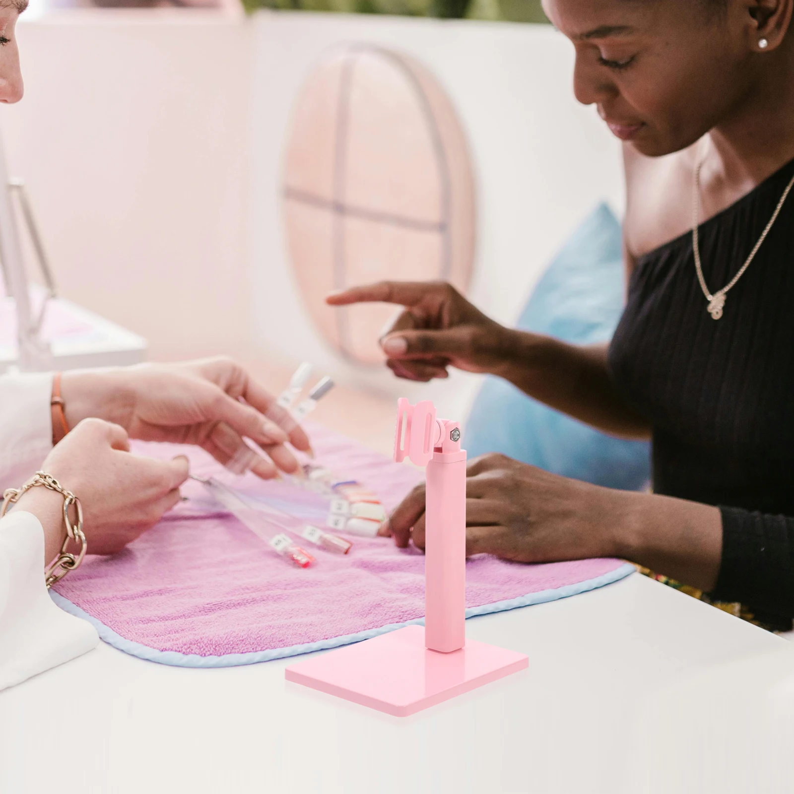 네일 램프 스탠드 휴대용 ABS 컴팩트 네일 아트 건조 램프 홀더 매니큐어 폴리쉬 건조 라이트 랙 네일용 라이트 랙