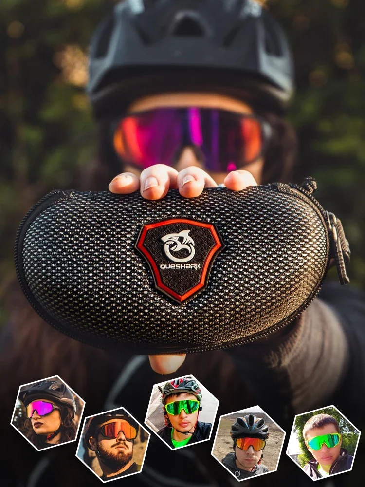 AliExpress QUESHARK Women Men Polarized 3 Lens Set Cycling Sunglasses Sports MTB Bicycle Eyewear Riding Road Bike Glasses Goggles QE42