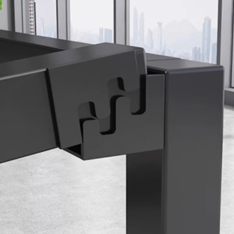 طاولة مؤتمرات طويلة بسيطة، مكتب، غرفة اجتماعات حديثة وبسيطة، طاولة خشبية كبيرة، أثاث تنفيذي تافولو لكل ريونوني #4