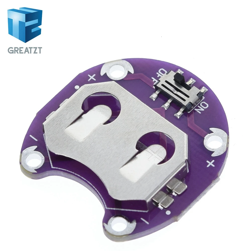 GREATZT 1/5/10PCS LilyPad Coin Cell Battery Holder CR2032 Battery Mount Module for arduino DIY KIT