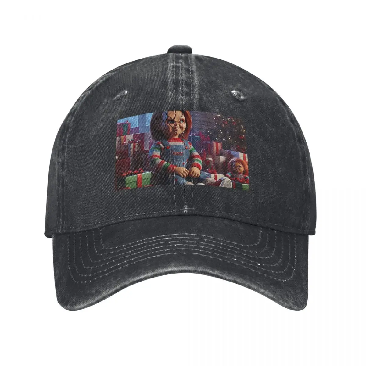 

Chucky at Christmas Baseball Cap Golf Hat Beach Outing fishing hat Sunhat Caps Male Women's