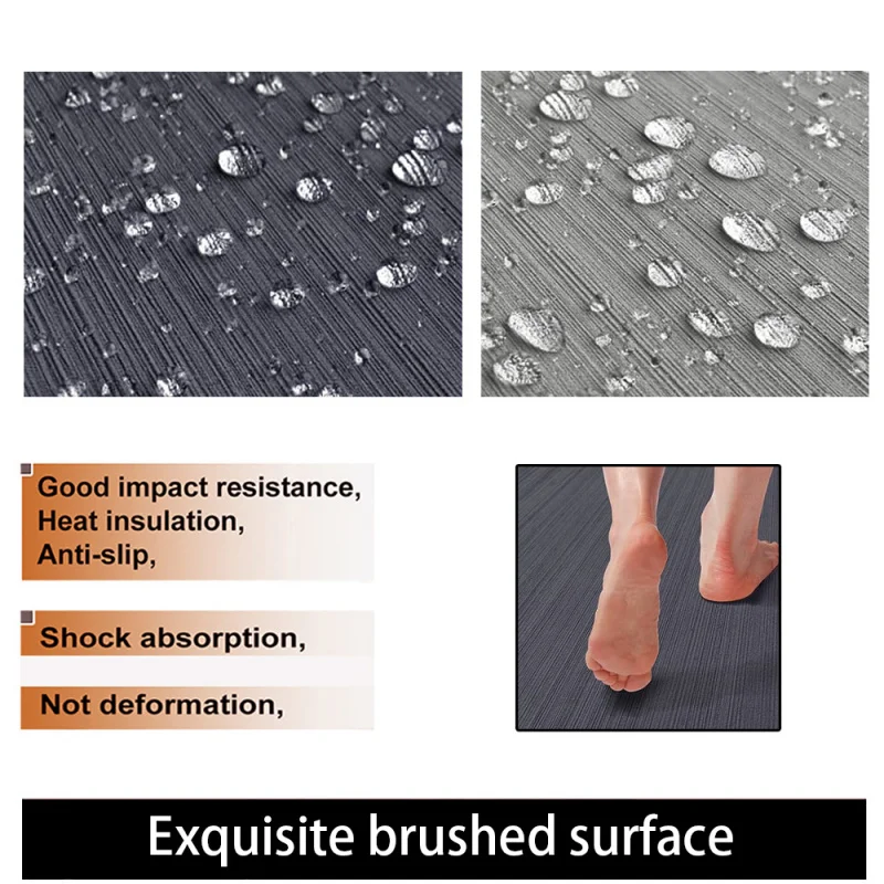 RedLuck Blueprint Light Gray240cmx120cmx6mm Boat Non-Slip Floor Boat Waterproof-Resistant Teak Wood Shock Absorption