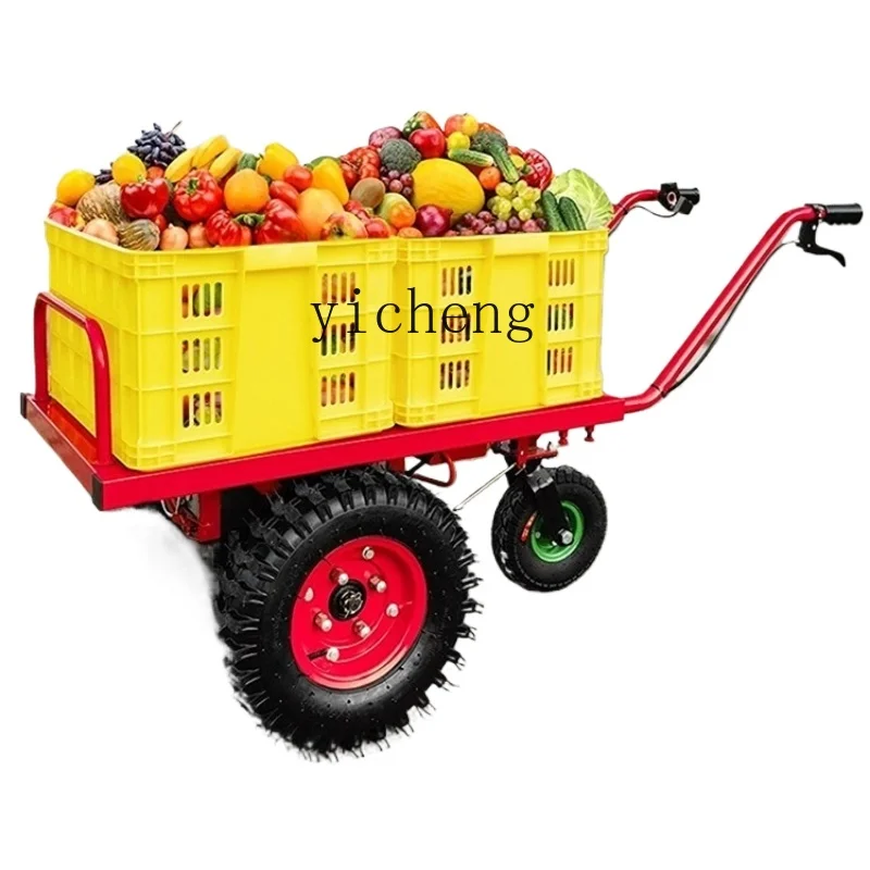 ZK orchard agricultural electric trolley household electric truck climbing transport trolley