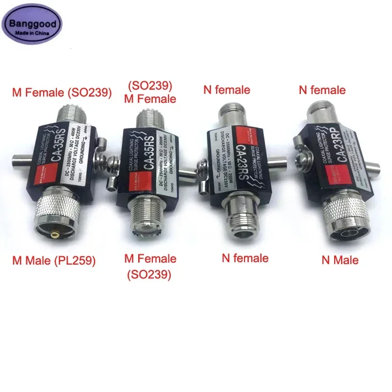 Diamond Anti-Lightning Antenna Surge Protector Arrester CA-35RS/CA-23RS/CA-23RP PL259/SO239 Radio Repeater MPG N-Type Connector