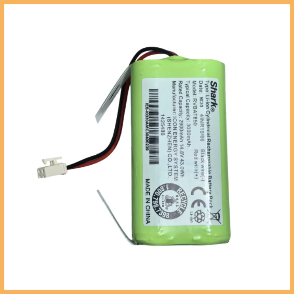 Original 3000mAh 14.8V for Shark RVBAT850 R3Z R4Z RV100 RV750-N RV1000 RV1001 LB20 JL15 IH30 AV751 SS101 Sweeping Robot Battery