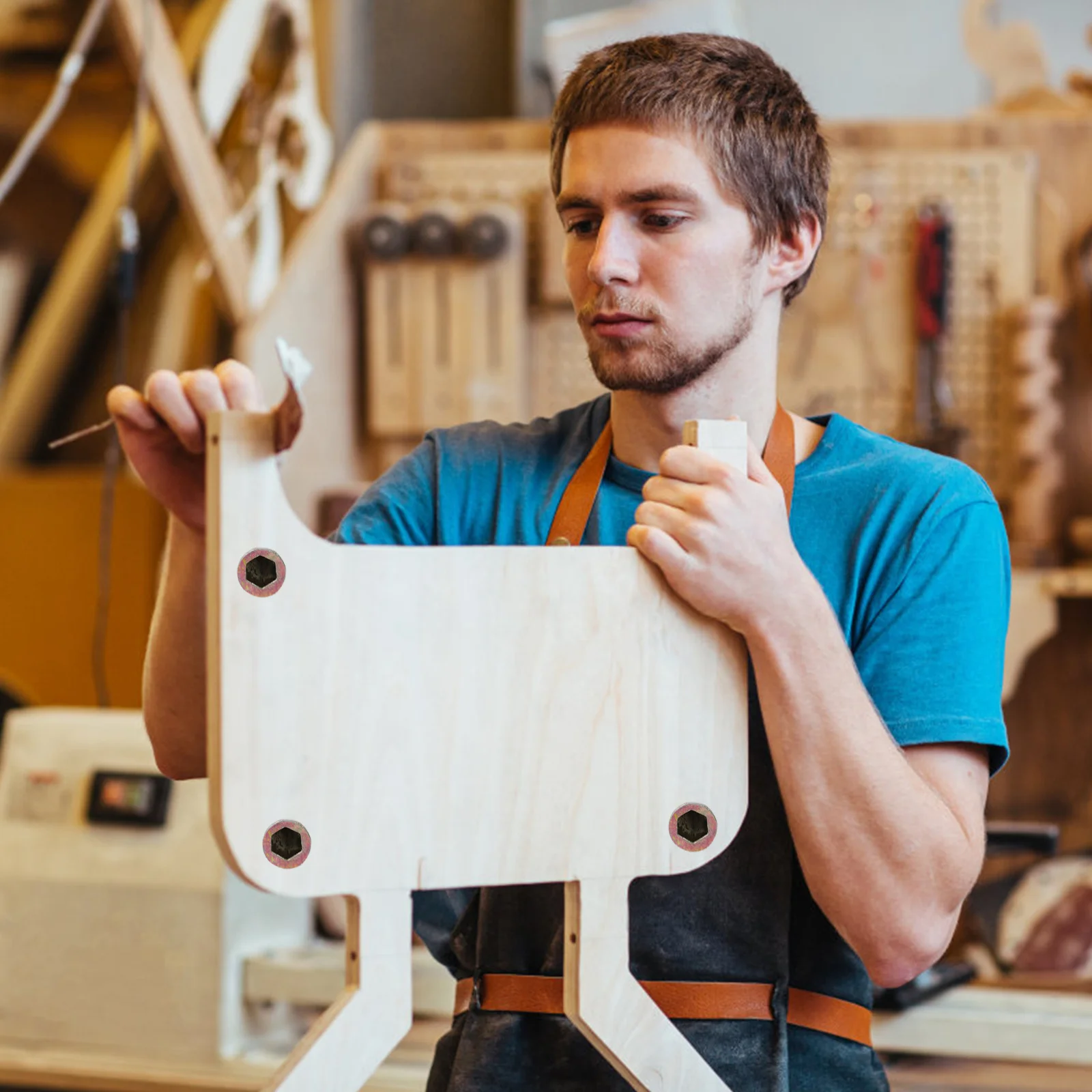 

50pcs Furniture Hardware Nuts Zinc Alloy Hex Socket Fastener Bolt Home Hardwares Parts Taper Threaded Durable Deep Thread Even