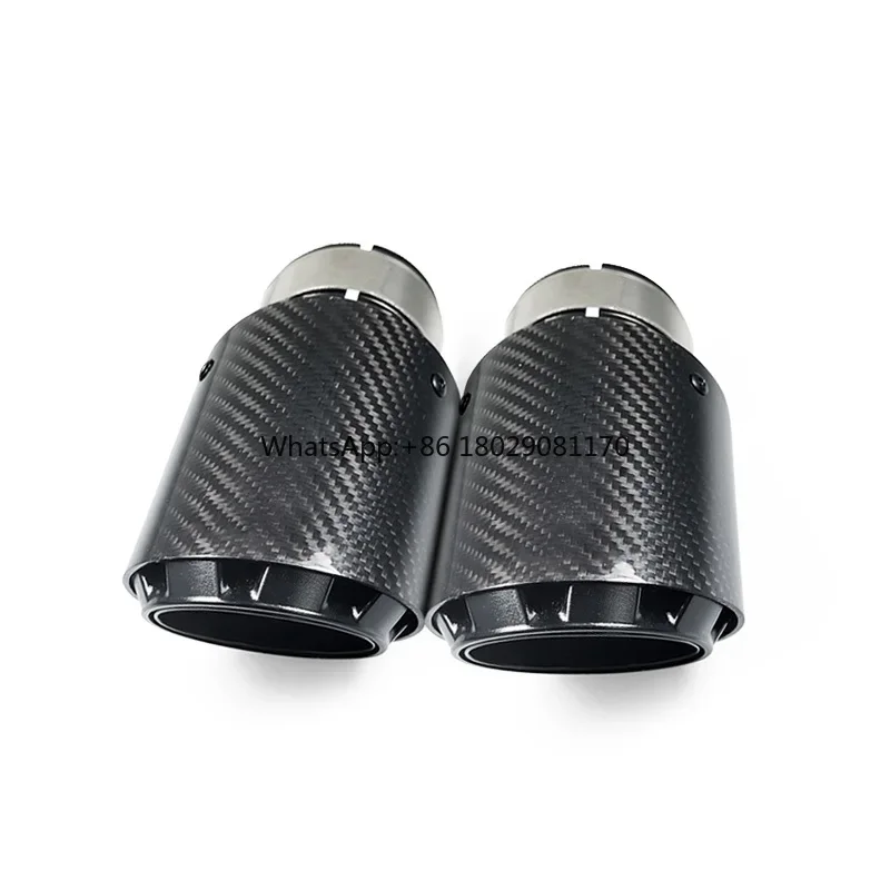 Bullet-Shape Carbon Fiber Exhaust Pipe Muffler Dica para carro, BMW Audi e Ford, Universal, Várias Cores, Factory Export, Novo Design