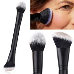 1Pc Makeup Brushes Double Ended Contour Brush Sculpting Foundation Concealer Powder Blush Brush Liquid Cream Women Cosmetic Tool