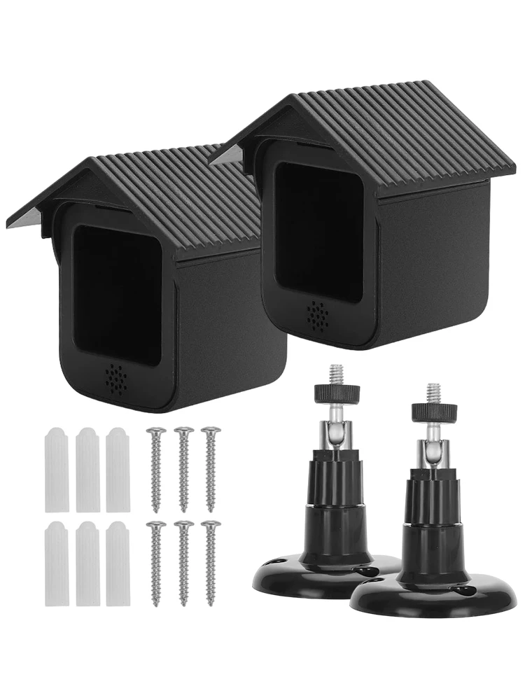 2pcs Indoor Outdoor Silicone Case Easy Install Home Security UV Resistant Practical Durable Convenient Soft For EufyCam Series