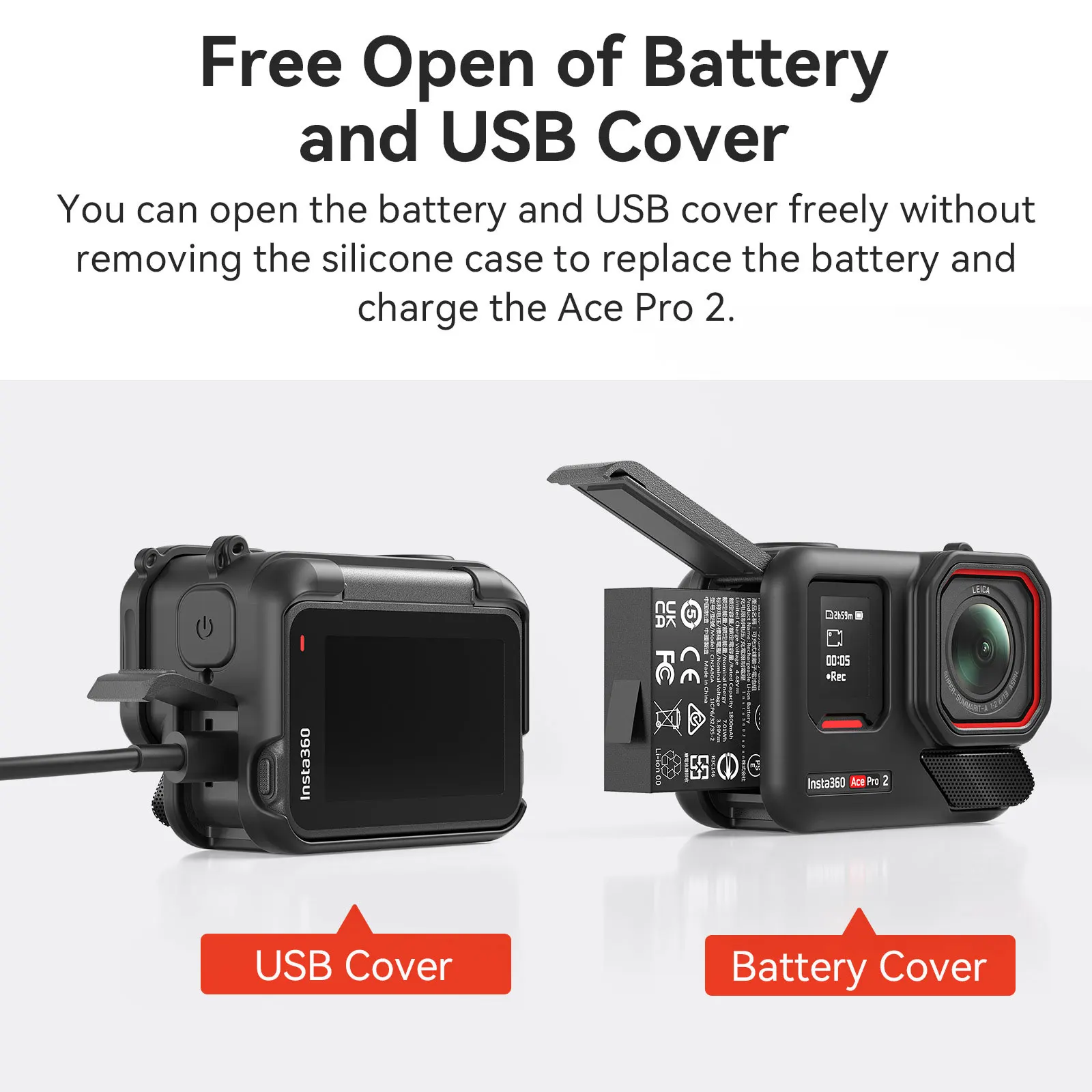 เหมาะสําหรับ Shadow Stone insta360acepro 2 ฝาครอบซิลิโคนฝาครอบป้องกันฝาครอบเลนส์ acepro เคสป้องกัน