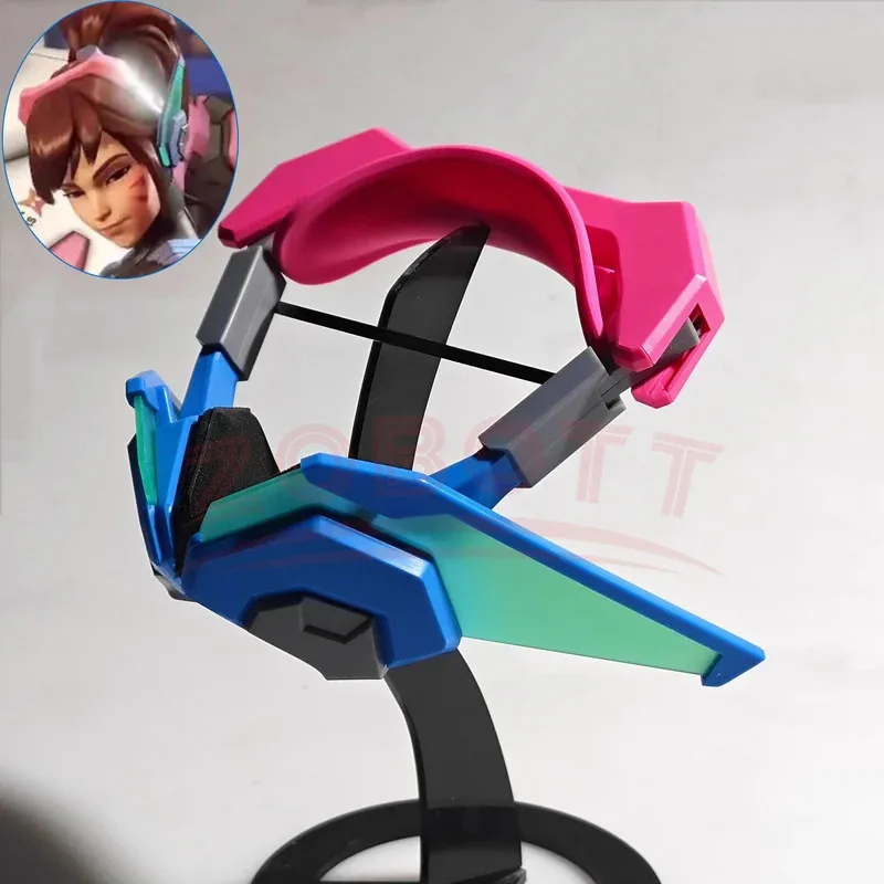 

Game Overwatch D.Va Music headset Earphone Hana Song Dva Wooden Headphone Prop Cosplay Accessories Christmas Halloween Party Toy