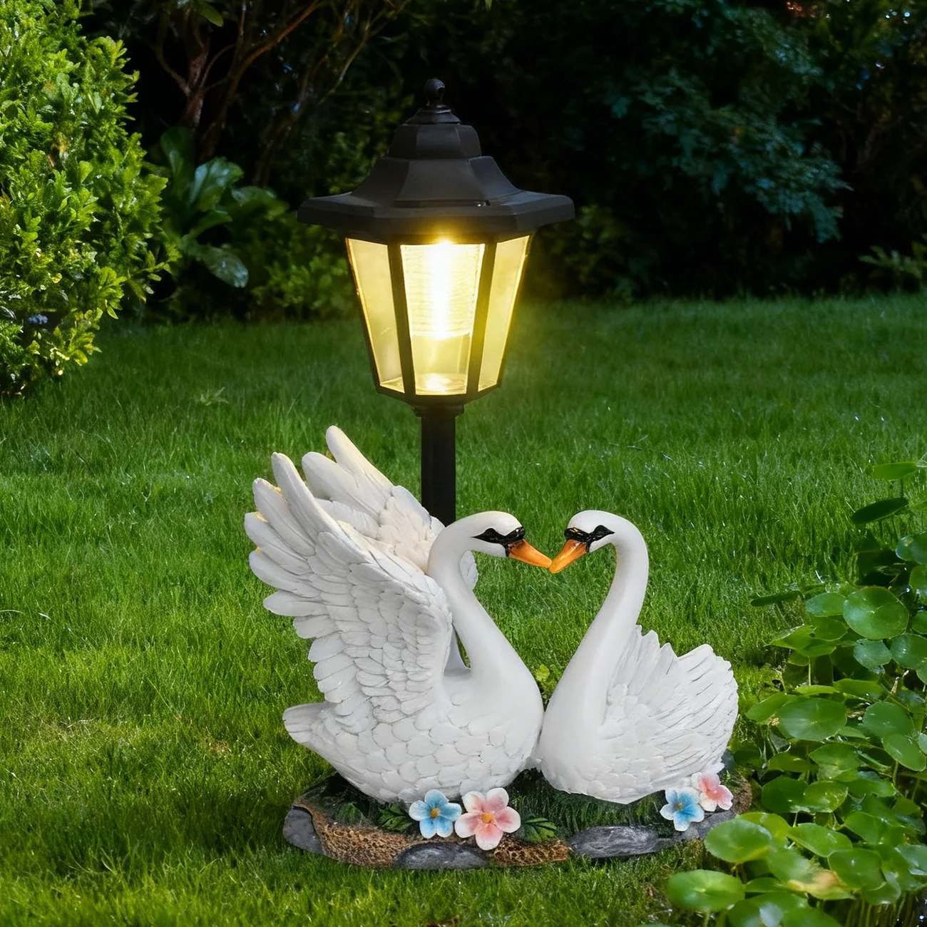 屋外中庭装飾シミュレーションスワンガーデン造園飾り動物像ソー - Smart Garden Ornaments のレビューと価格
