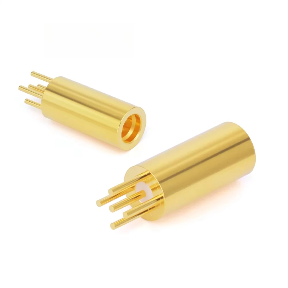 GPO (SMP) Brass Golden Plated Male Smooth Connector Solder RF Connector 50 Ohm RoHS Compliant for PCB DC-18GHz