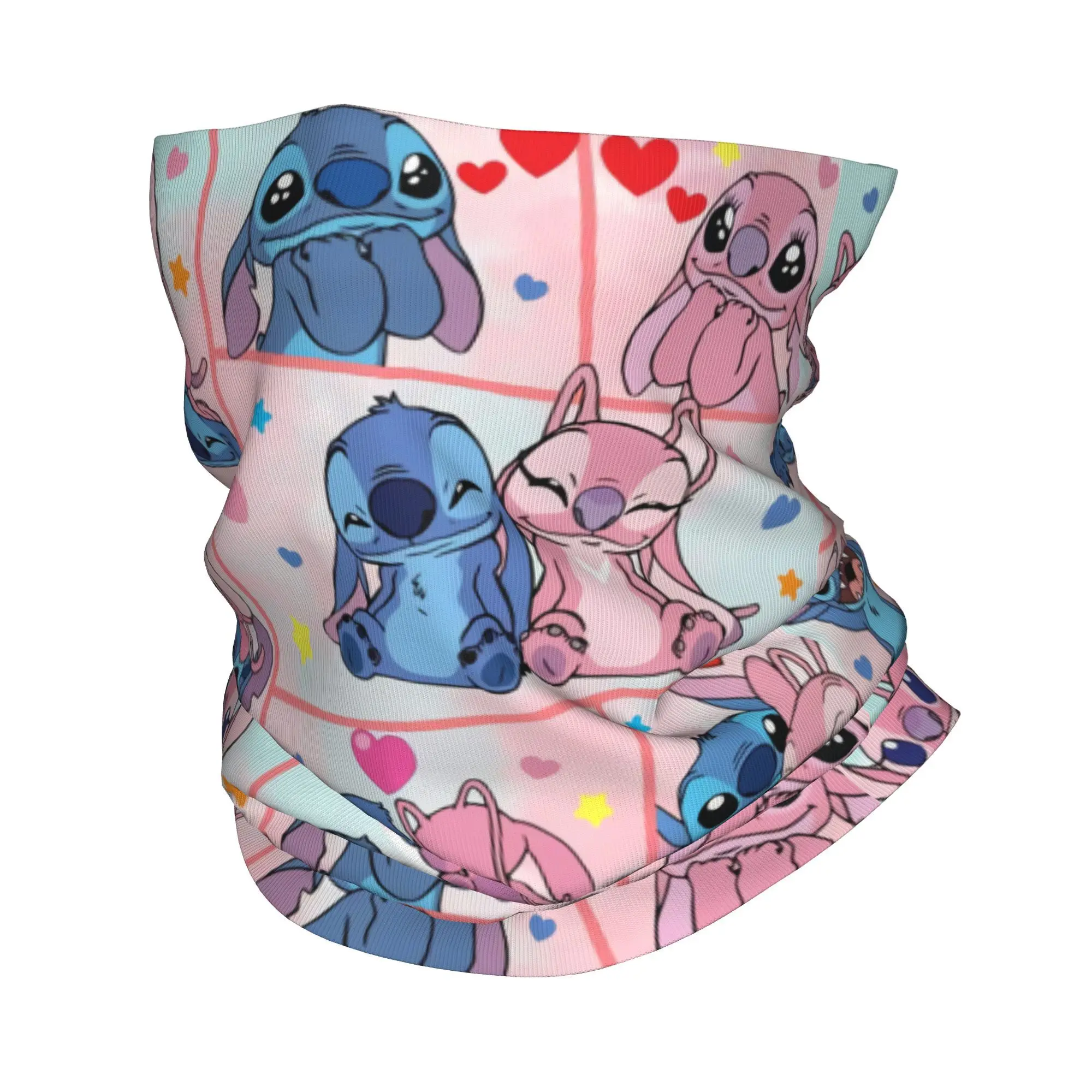 Custom Stitch Heart Collage Winter Headband Neck Warmer Women Men Hiking Camping Tube Scarf  Face Bandana Gaiter