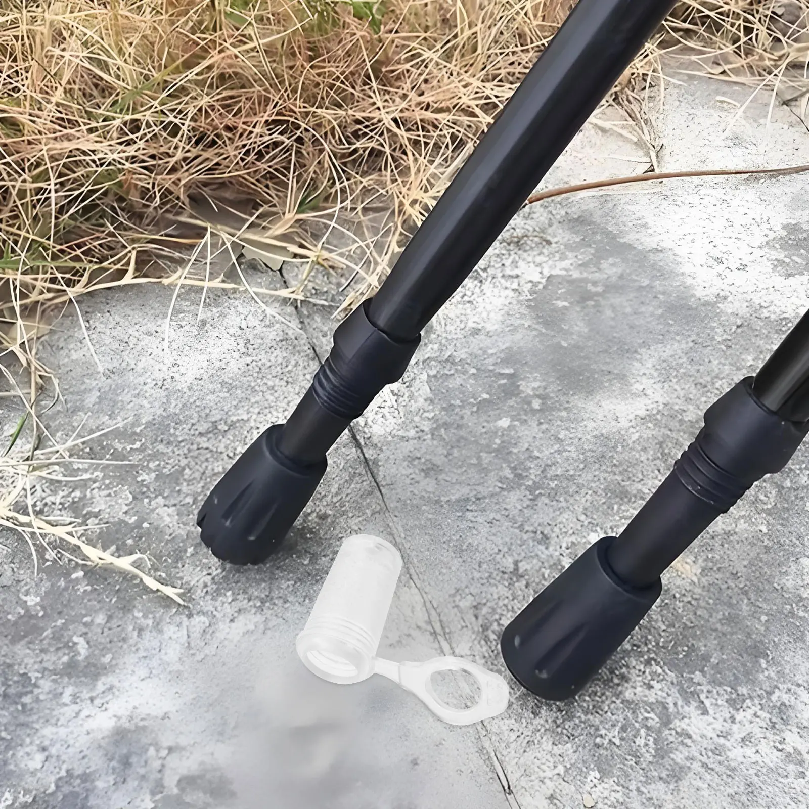 20 szt. Miękkich gumowych nakładek na kije trekkingowe, antypoślizgowe osłonki na kije turystyczne zapewniające trwałą ochronę.