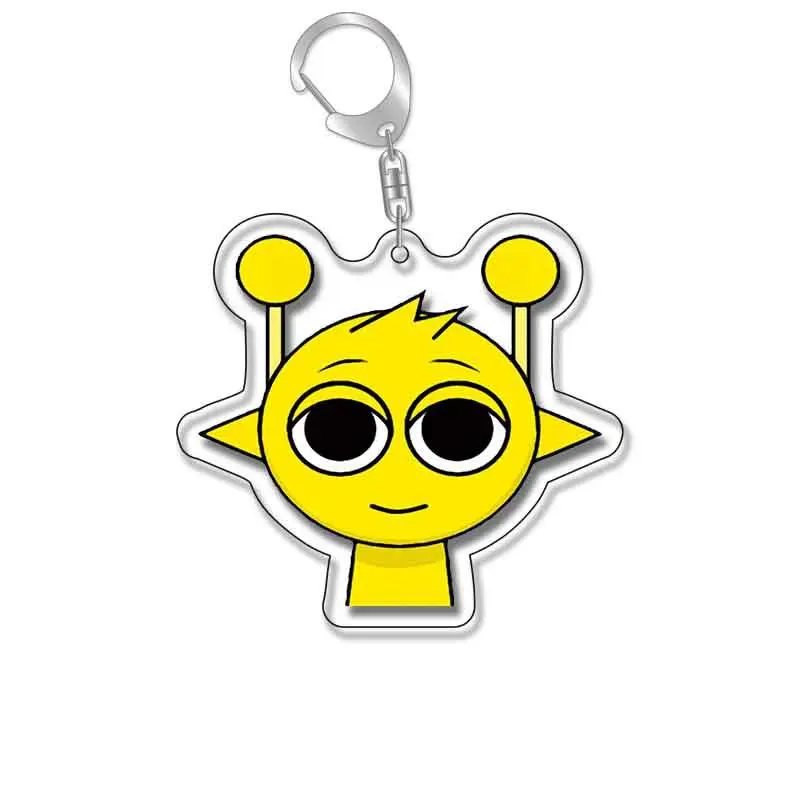 Acryl-Sprunki-Schlüsselanhänger für Accessoires Sprunki Oren Raddy Gray Brud Vineria Anhänger Schlüsselring Schlüsselkette Schmuck Geschenke für Fans – Detail 5