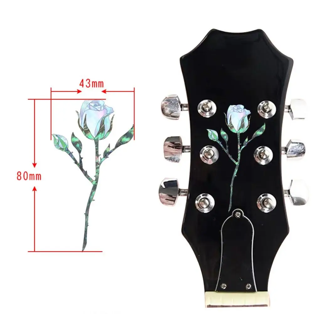 Novelty Guitar Head Sticker DIY Personalise Guitar Panel Sticker Inlay Sticker PVC Guitar Headstock Decal Guitar Beginner Gifts