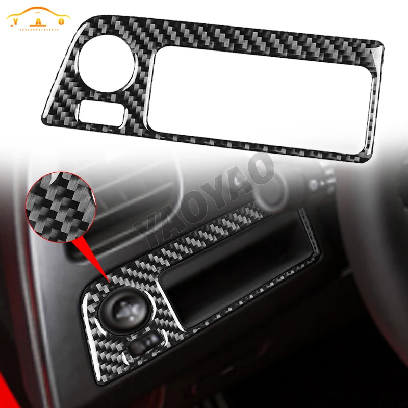 

Carbon Fiber For Chevrolet Corvette C7 2014-2019 Headlight Switch Button Decorative Car Stickers Accessories