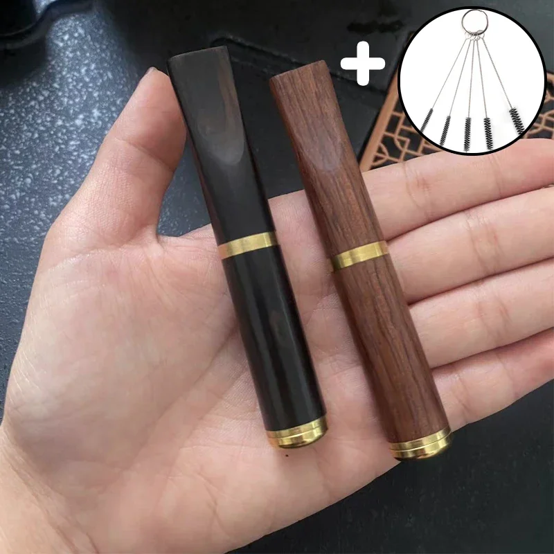 

Handmade solid wood high-end cigarette holder Antique Portable Remove to Clean Smoke Mouthpiece Smoking Accessories