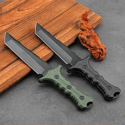 Outdoor Knife Straight Knife Tactical K Sheath Knife Field Camping Survival Multifunctional Pocket Knife Defense Knife