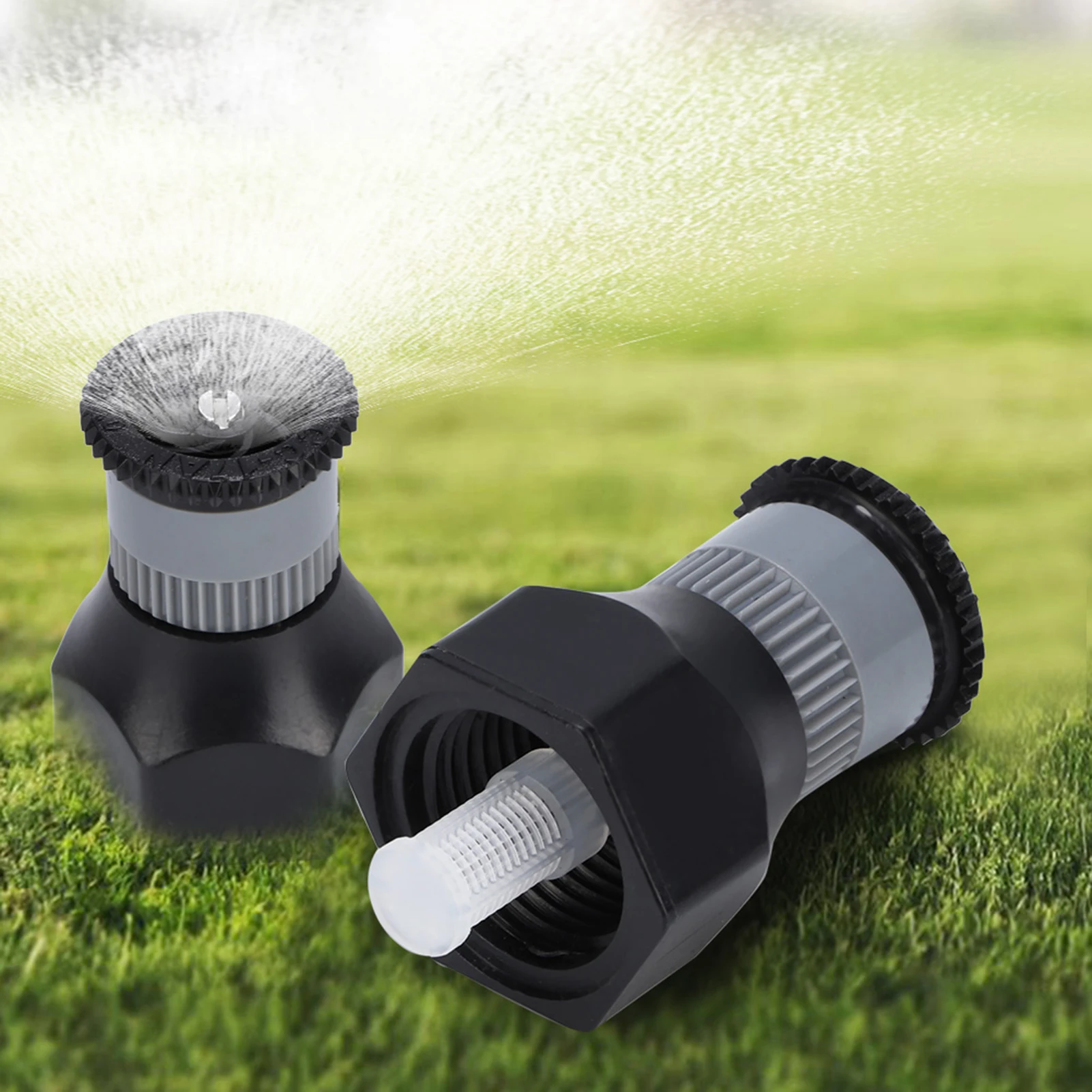 Buried Spray Nozzle G1/2in DN15 Female Thread Buried Sprinklers Adjustable Irrigation Garden Watering Nozzle Buried Sprinklers