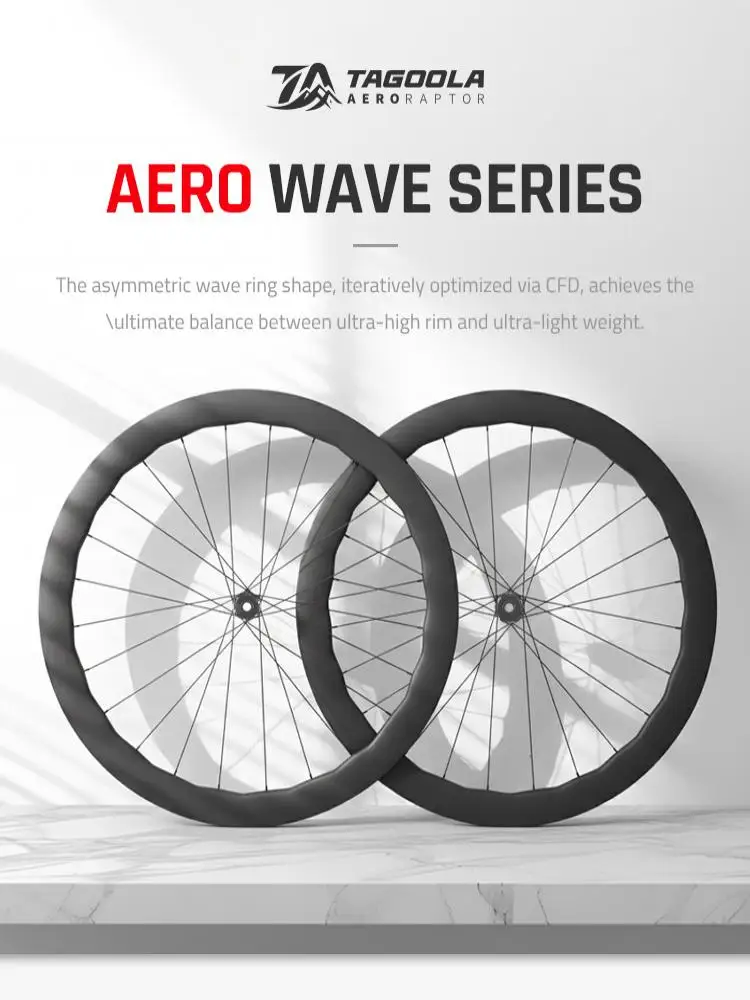 AR Basic Road Scheibenbremse 700C 36T Wave Carbon Laufradsatz 50mm 21mm Innenbreite 36T Ratschennabe Drahtreifen Aero Carbonfaserräder
