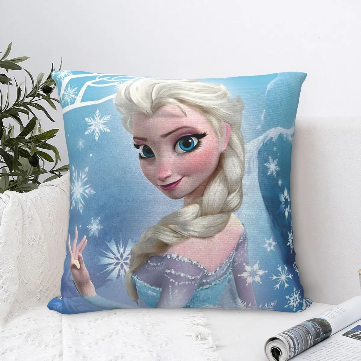 Pillow Case Frozen Princess Elsa Anna Princess Soft Pillow Cover Kawaii Cushion Cover Pillowcases For Wedding Party Home Decor