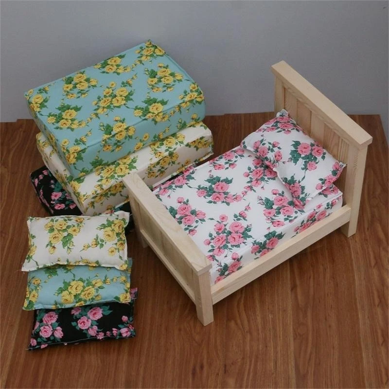 J15U Baby Photography Props Mini Mattress & Pillow Posing Decors Month Shower Supply