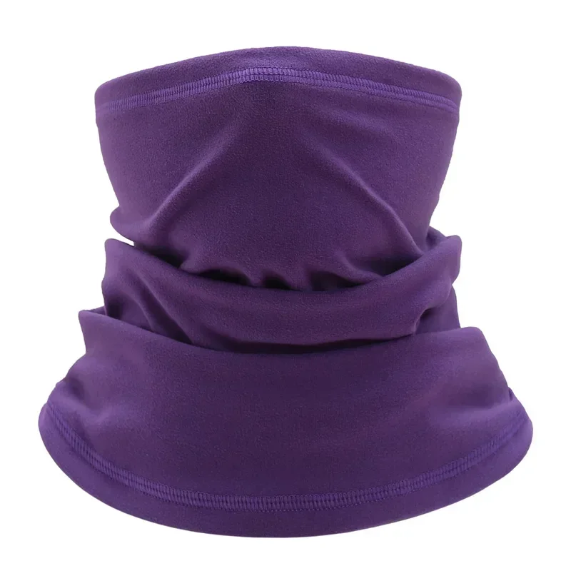 أوشحة حلقية محبوكة دافئة، فرو صوف سميك لتدفئة الرقبة، ياقة وشاح قطيفة للرجال والنساء والأطفال (الأولاد والبنات)