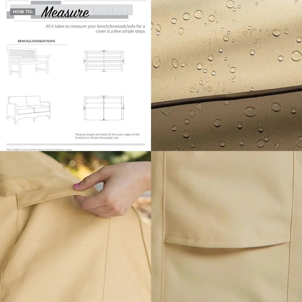 

Water-Resistant 58 Inch Deep Seated Patio Sofa/Loveseat Cover