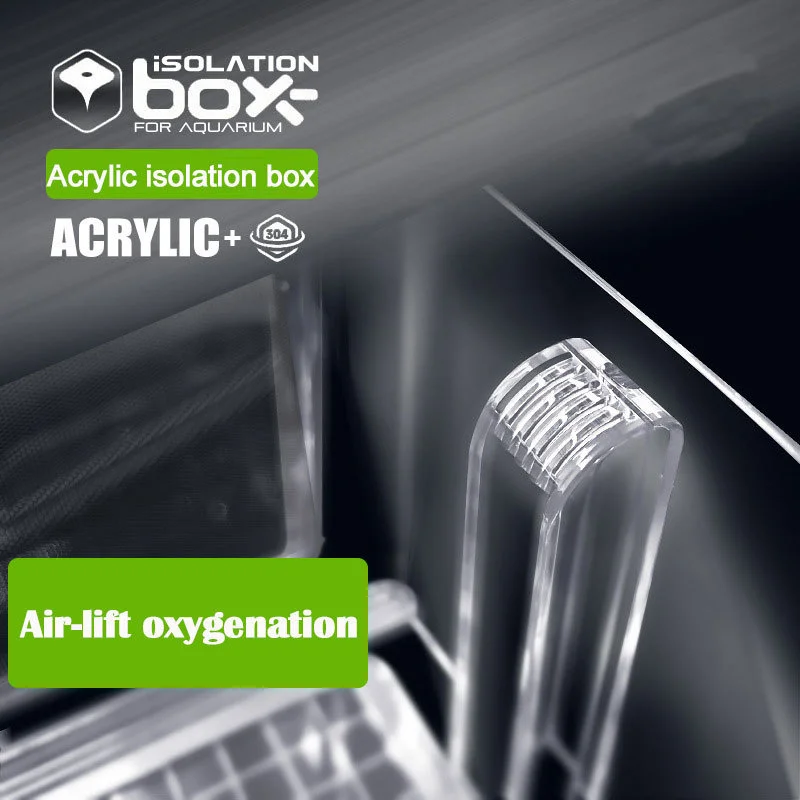 Aquarium Acrylic Fish Tank Isolation Box Pneumatic Spawning Incubation Box Ornamental Breeding Room Small Fry Stainless Steel