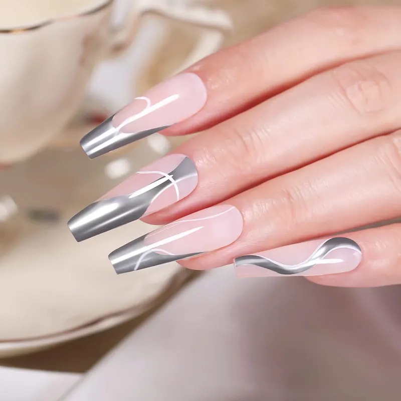 LILYCUTE 1/3 pièces 5ml Super lumineux peinture métallique revêtement Gel vernis à ongles UV LED peinture Gel Nail Art dessin rayure tirer Gel UV