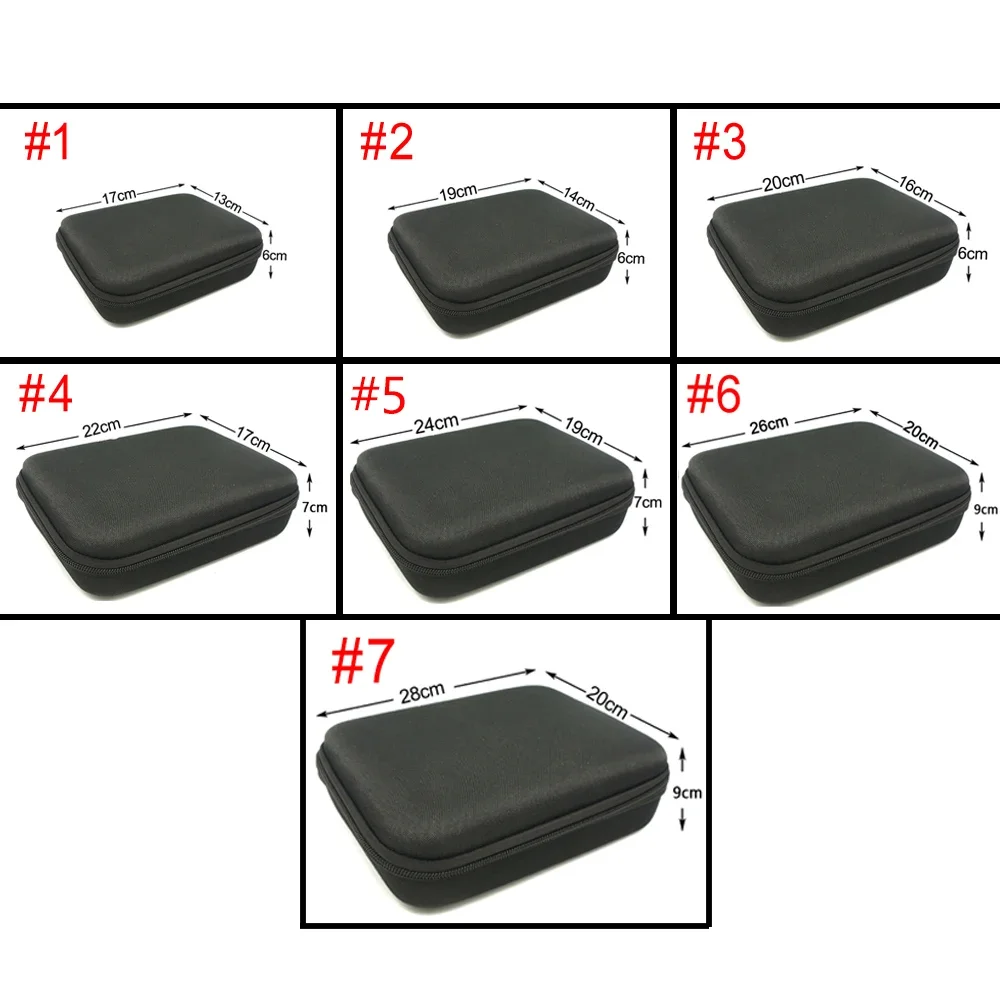 EVA Storage Bag 12 Kind Size Outdoor Travel Zipper Case For Car Jump Starter Bags Car Battery Starter Storage Box Accessories