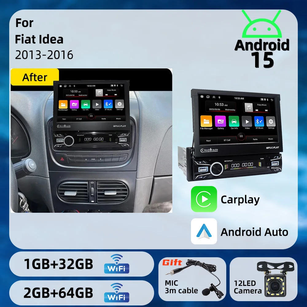For Fiat Idea 2013-2016 7