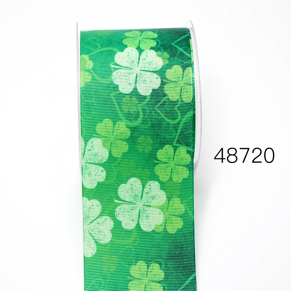DIY St. Patrick Day Printed Grosgrain Ribbon For Craft Supplies Sewing Accessories 5 Yards, Planar Resins Mold 10 Pieces. 48126
