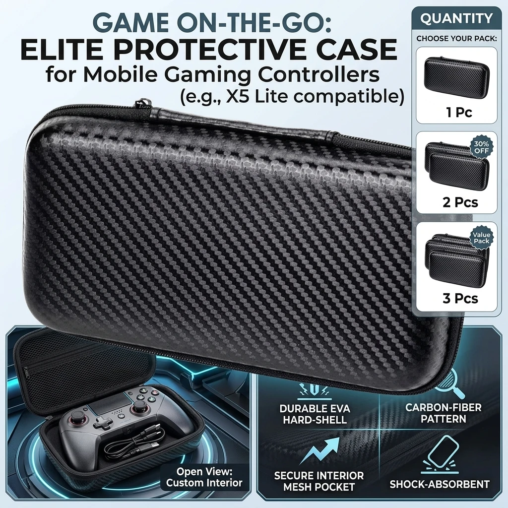 1/2/3Pcs For Gamesir X5 Lite Protection Package Mobile Gaming Gamepads Portable Waterproof Carrying Case Hard Shell Case